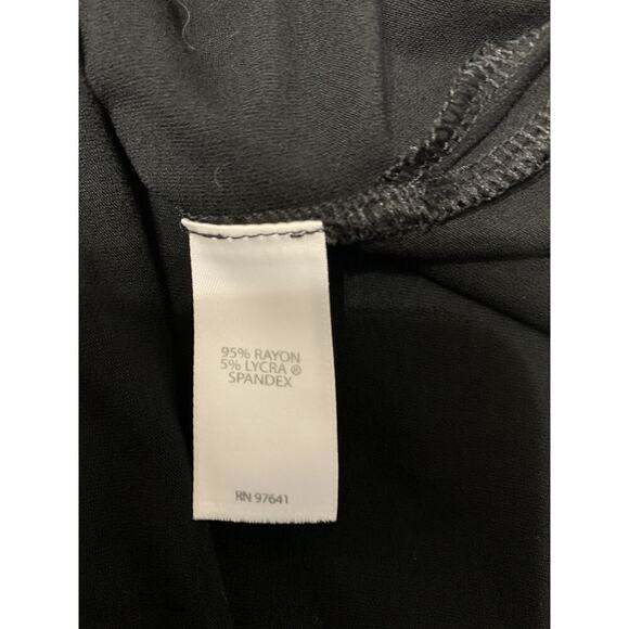 J Jill Wearever Dress Womens Large Black Stretch Knit Maxi Sleeveless Pullover - Picture 9 of 10